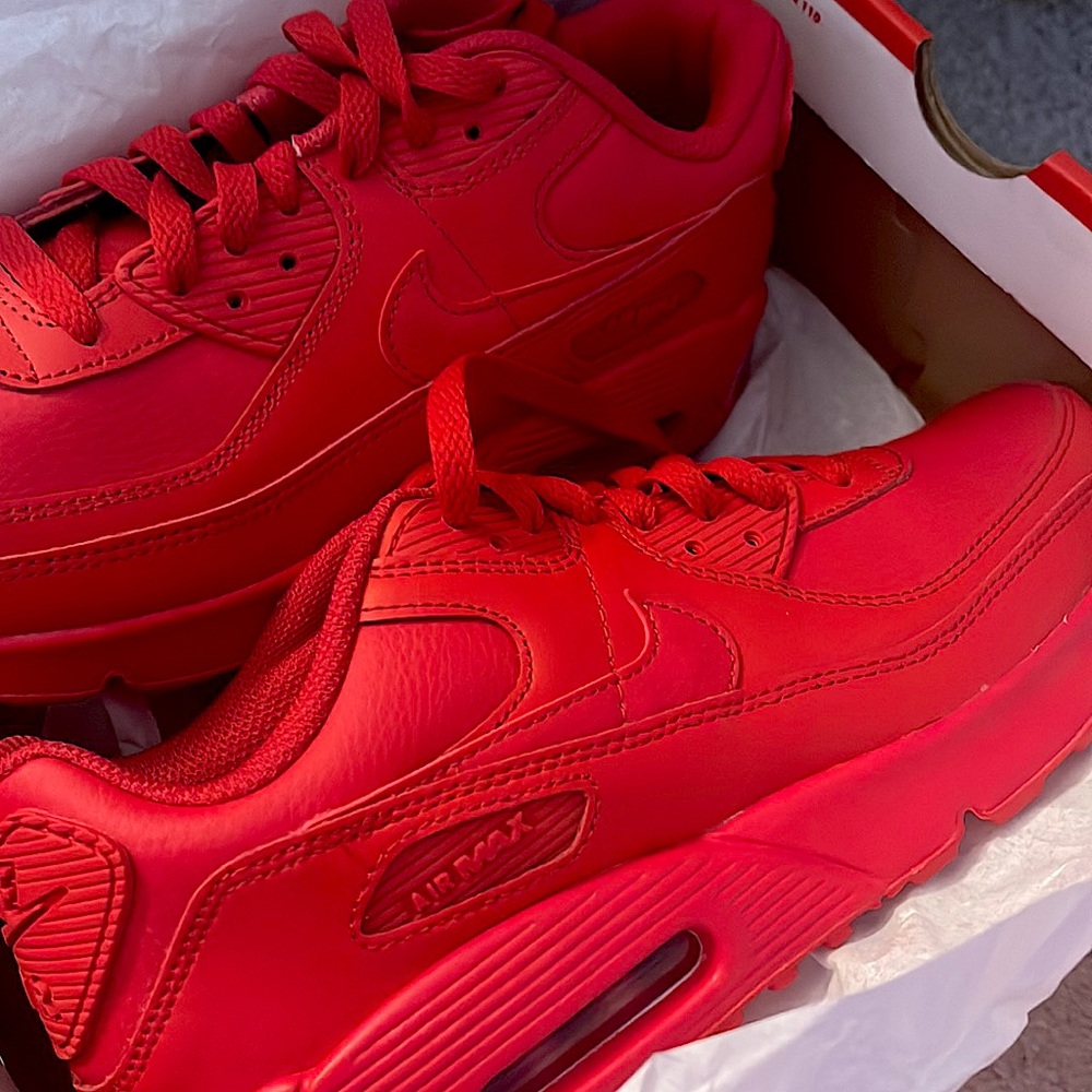 RED nike air max 90